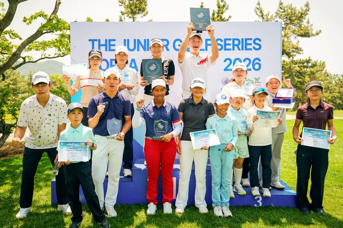 The Junior Golf Series Korea award ceremony